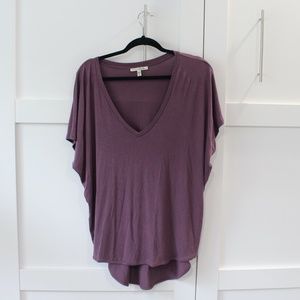 ✿ Flowy and Loose V-Neck Purple Blouse ✿